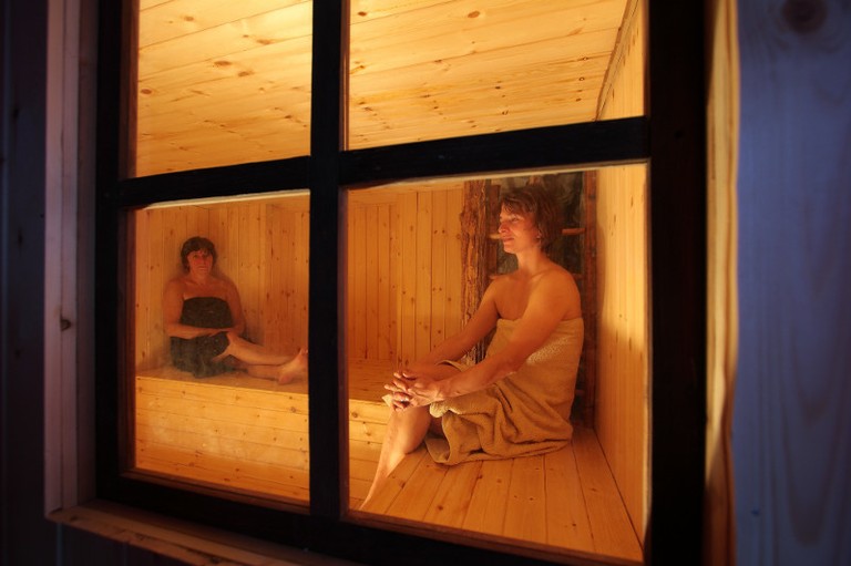 Veduta della sauna
